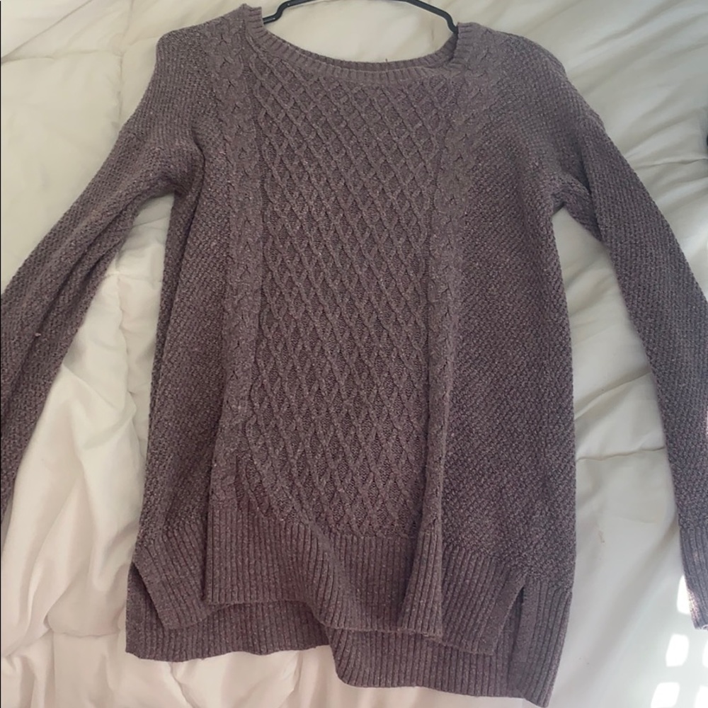 comfy purple sweater